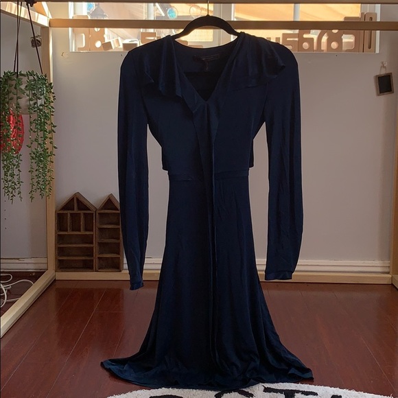 Bcbg Navy Open Back Dress - Picture 1 of 7